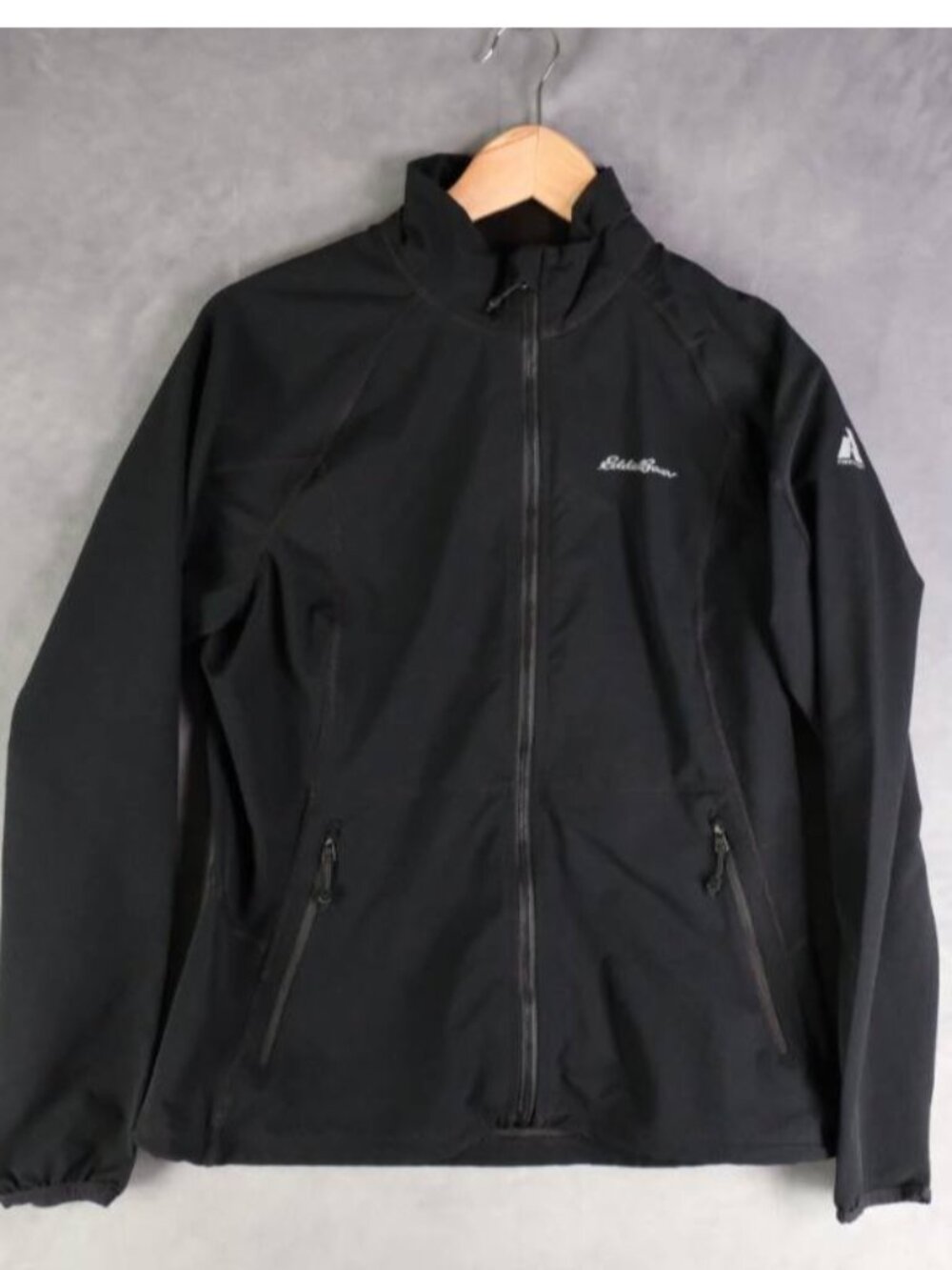 Eddie Bauer Jacket Womens Medium Black First Ascent Wind Resistant Outdoor